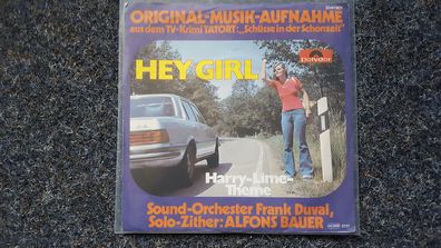 Frank Duval/ Alfons Bauer - Hey girl/ Harry-Lime-Theme DISCO 7'' Single TATORT