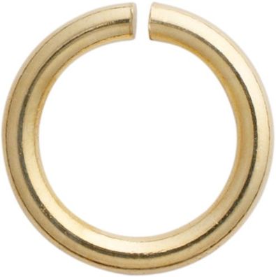 Bindering rund Edelstahl/ vergoldet Ø 5 mm, Stärke 0,90 mm