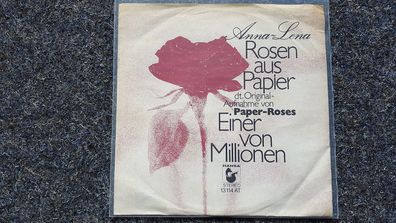 Anna-Lena - Rosen aus Papier 7'' Single [Marie Osmond - Paper roses in GERMAN]