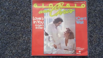 Giorgio Moroder & Chris - Love's in you 7'' Single Germany