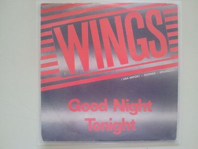 Wings (Beatles) - Good night Goodnight tonight 7'' Single RONNEX COVER Belgium