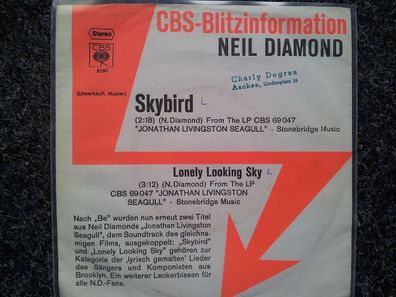 Neil Diamond - Skybird 7'' Single PROMO