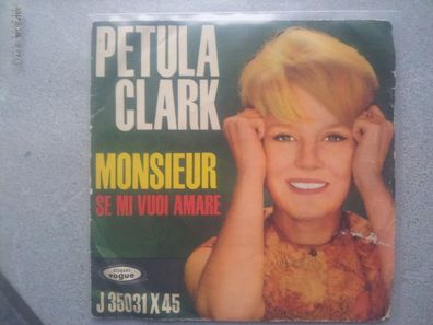 Petula Clark - Monsieur 7'' Single SUNG IN Italian