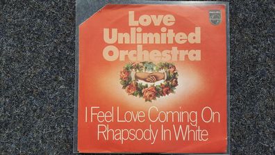 Love Unlimited Orchestra/ Barry White - I feel love coming on 7'' Single
