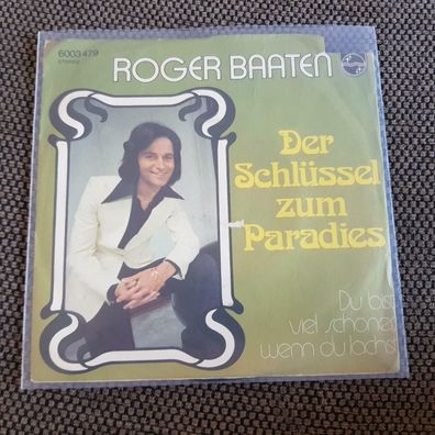 Roger Baaten - Der Schlüssel zum Paradis 7'' Single SUNG IN GERMAN