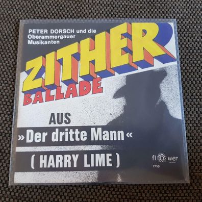 Peter Dorsch - Zither Ballade/ Harry Lime Theme 7'' Single