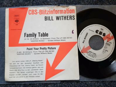 Bill Withers - Family table 7'' Single PROMO Germany