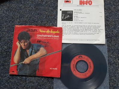 Nino de Angelo - Unchained love 7'' Single SUNG IN English/ PROMO FACTS