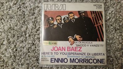Joan Baez & Ennio Morricone - Here's to you 7'' Single SPAIN