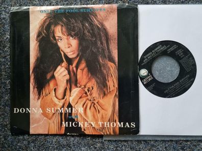 Donna Summer/ Mickey Thomas - Only the fool survives 7'' Single US PROMO