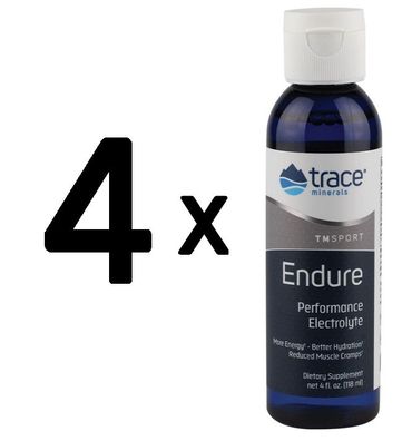 4 x Endure Performance Electrolyte - 118 ml.