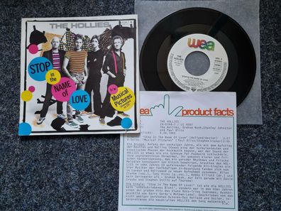 The Hollies - Stop in the name of love 7'' Single Germany WITH PROMO FACTS