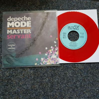 Depeche Mode - Master and servant 7'' Single Germany RED VINYL