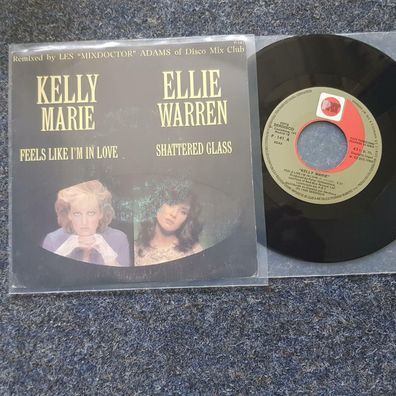 Kelly Marie - Feels like I'm in love/ Ellie Warren - Shattered glass 7'' PROMO