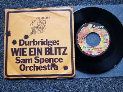 Sam Spence Orchestra - Wie ein Blitz 7'' Single/ Francis Durbridge