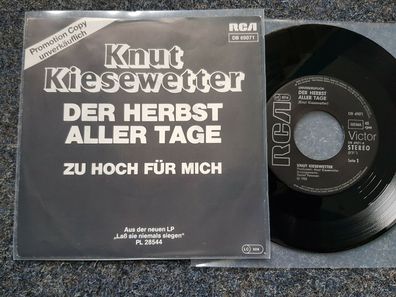 Knut Kiesewetter - Der Herbst aller Tage 7'' Single PROMO
