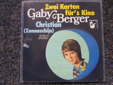 Gaby Berger - Zwei Karten für's Kino/ Christian 7'' Single