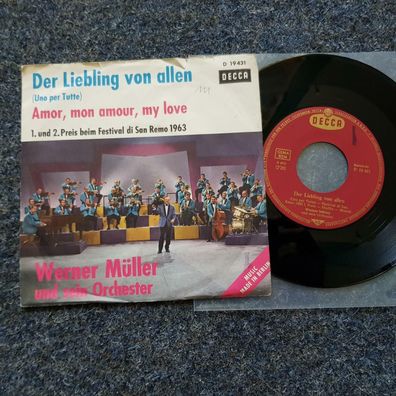 Werner Müller - Der Liebling von allen/ Uno per tutte 7'' Single