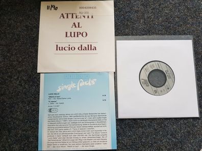 Lucio Dalla - Attenti al lupo 7'' Single WITH PROMO FACTS