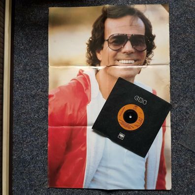Julio Iglesias - Quiereme mucho/ Yours 7'' Single POSTER COVER UK