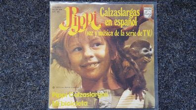 Pippi Langstrumpf/ Pippi Calzaslargas 7'' Single SUNG IN Spanish