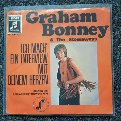 Graham Bonney - Ich mach' ein Interview mit deinem Herzen 7'' Single