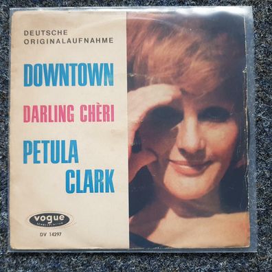 Petula Clark - Downtown 7'' Single SUNG IN GERMAN