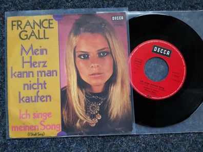 France Gall - Mein Herz kann man nicht kaufen 7'' Single SUNG IN GERMAN