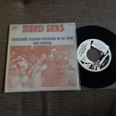 Mardi Gras - Too busy thinking 'bout my baby 7'' Single SPAIN