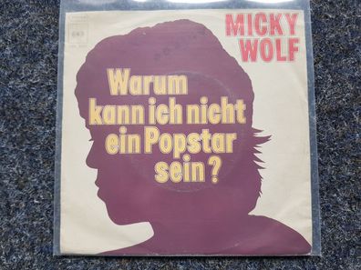 Micky Wolf & Conny Plank - Warum kann ich nicht ein Popstar sein? 7'' Single