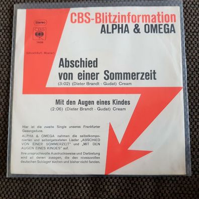 Alpha & Omega - Abschied von einer Sommerzeit 7'' Single PROMO