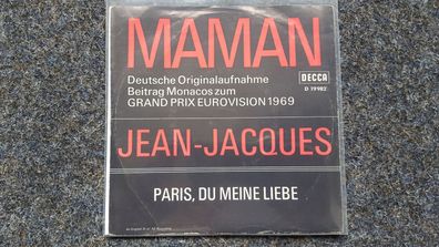 Jean-Jacques - Maman 7'' Single Eurovision 1969 SUNG IN GERMAN