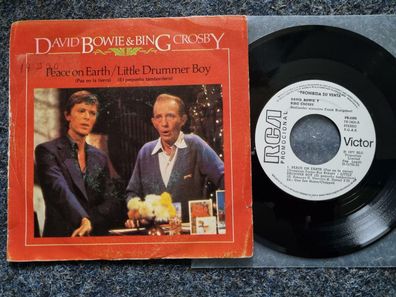 David Bowie & Bing Crosby - Peace on Earth/ Little drummer boy 7'' SPAIN PROMO