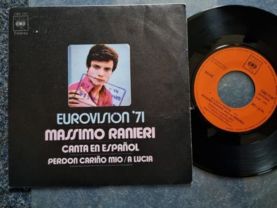 Massimo Ranieri - Perdon carino mio 7'' Single Eurovision SUNG IN Spanish