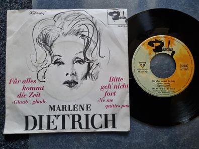 Marlene Dietrich - Bitte geh' nicht fort 7'' / CV Jacques Brel - Ne me quitte pas