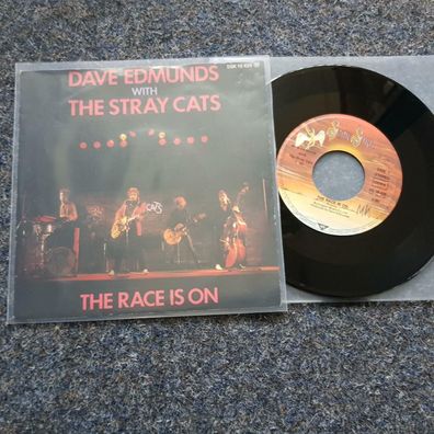 Dave Edmunds/ The Stray Cats - The race is on 7'' Single
