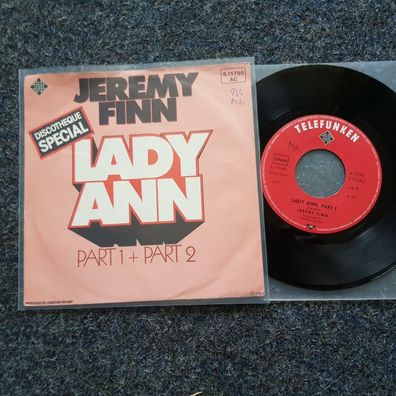 Jeremy Finn - Lady Ann 7'' Single Germany