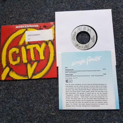 City - Morgenmond/ Keine Angst 7'' Single WITH PROMO FACTS