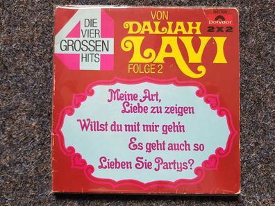 Daliah Lavi - Die grossen vier 2 x 7'' Single/ Willst du mit mir geh'n u.a.