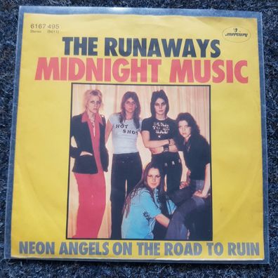 The Runaways/ Joan Jett/ Lita Ford - Midnight music 7'' Single Germany