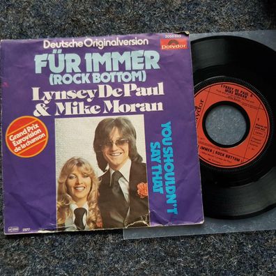 Lynsey de Paul & Mike Moran - Für immer 7'' Single Eurovision SUNG IN GERMAN