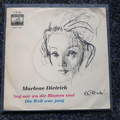 Marlene Dietrich - Sag mir wo die Blumen sind 7'' Single