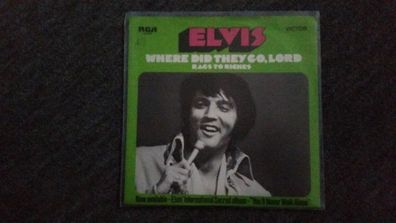 Elvis Presley - Where did they go, Lord/ Rags to riches 7'' Single Germany