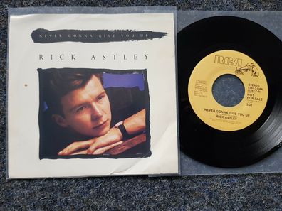 Rick Astley - Never gonna give you up 7'' Single US PROMO/ Rickroll song