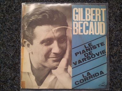 Gilbert Becaud - Le pianiste de Varsovie 7'' Single