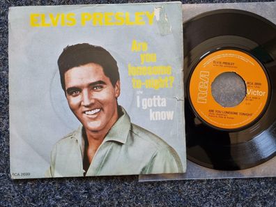 Elvis Presley - Are you lonesome tonight UK 7'' Single