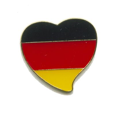 Deutschland Berlin BRD EU Patrioten Herz Germany Heart Metall Pin Anstecker 0380