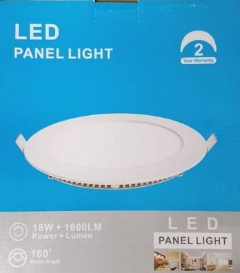 LED Atomant 4x Panel Led Downlight Deckenleuchte. 220mm, 20W. Warmweiß