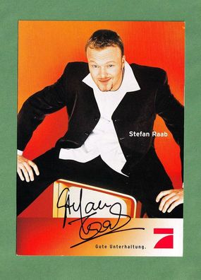 Stefan Raab ( Moderator Pro 7 ) - Autogrammkarte