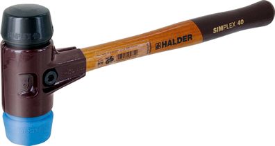 Simplex-Schonhammer 30mm, TPE-Soft blau, GUKO schwarz